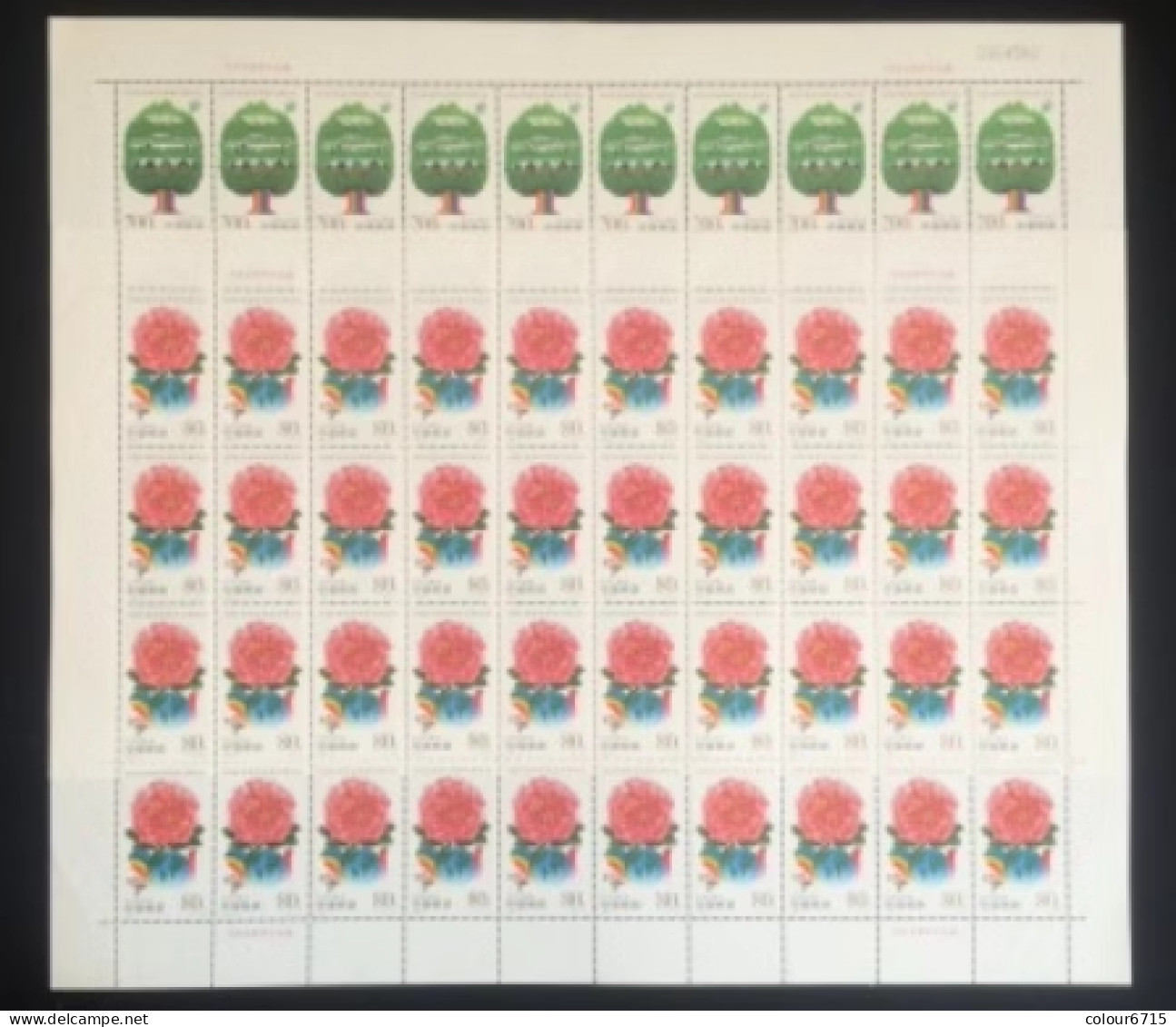 China 1999/1999-4 World Horticulture Fair, Kunming Stamp Full Sheet 2v MNH - Blocks & Sheetlets