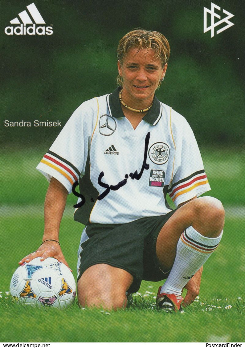Sandra Smisek German Womans Football Team Hand Signed Photo - Sportivo