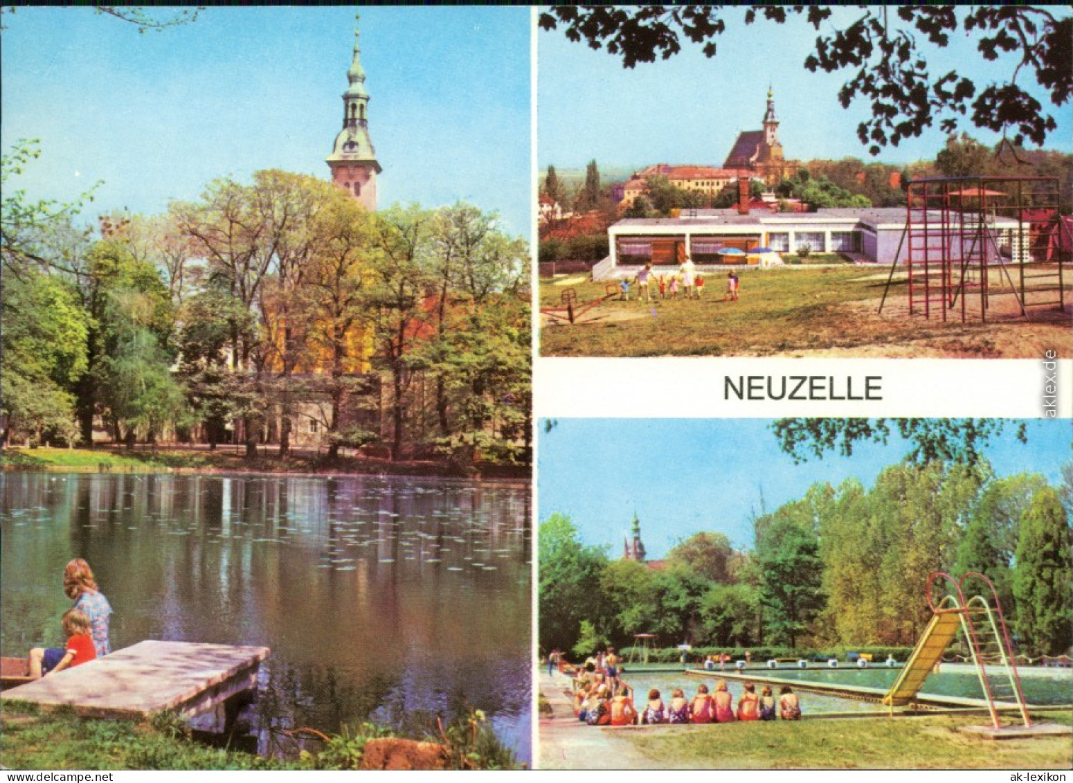 Neuzelle Am Klosterteich, Kinderkrippe, Schwimmbad 1979 - Neuzelle