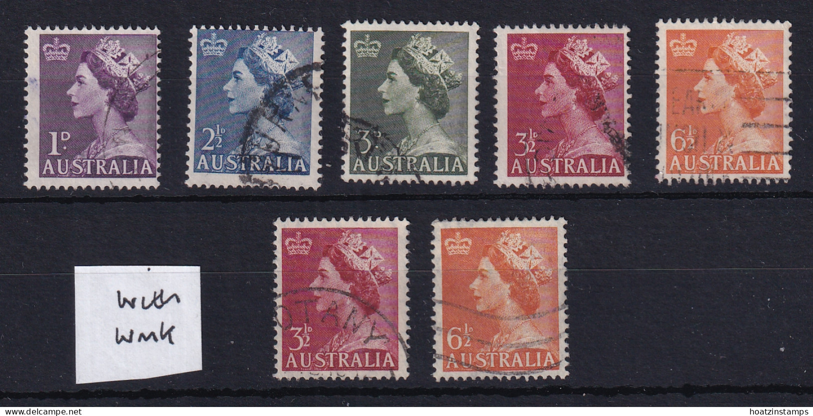Australia: 1953/56   QE II Set    SG261-263a   Used  - Used Stamps