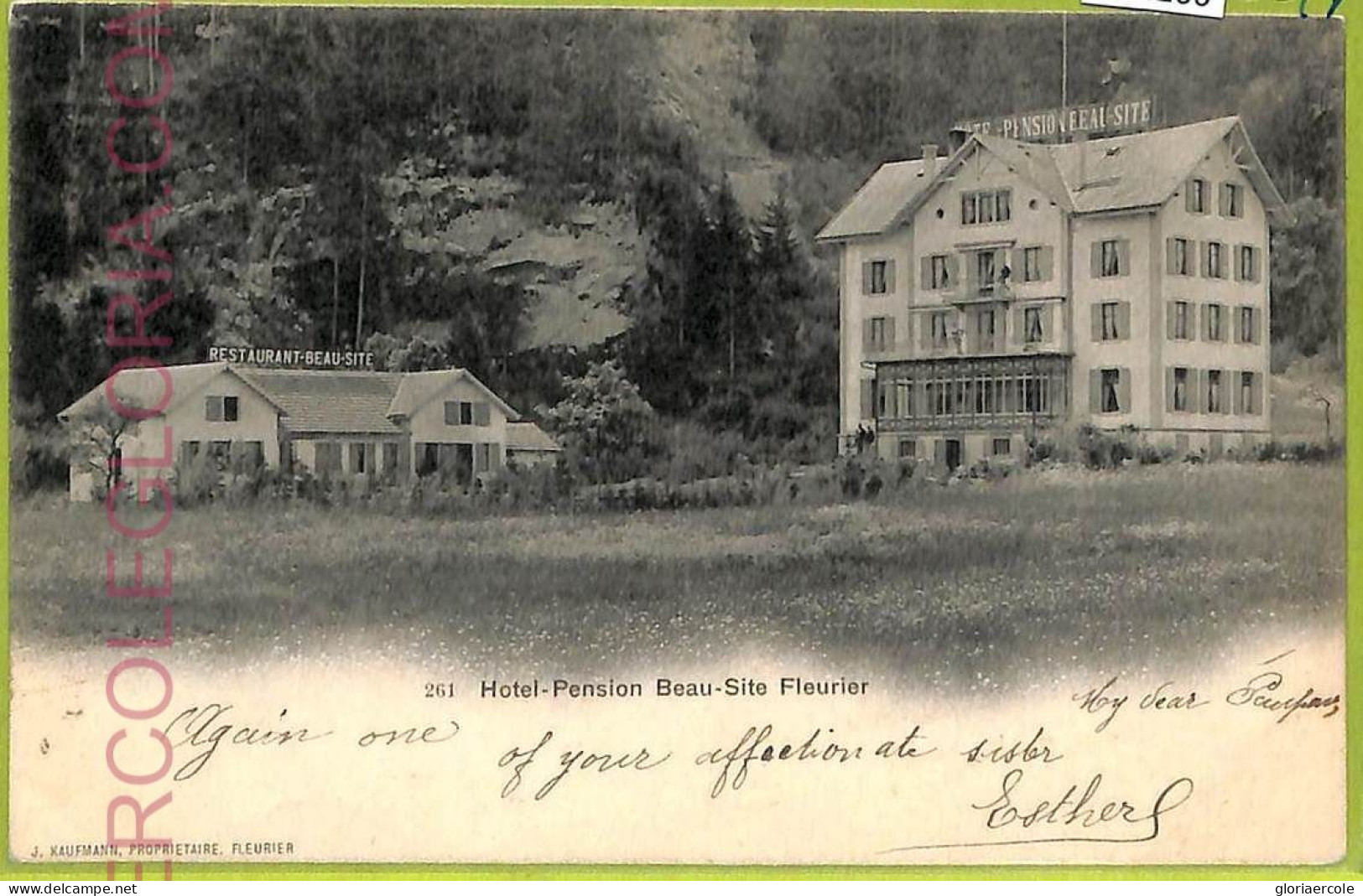 Ad4266 - SWITZERLAND Schweitz - Ansichtskarten VINTAGE POSTCARD - Fleurier -1902 - Fleurier