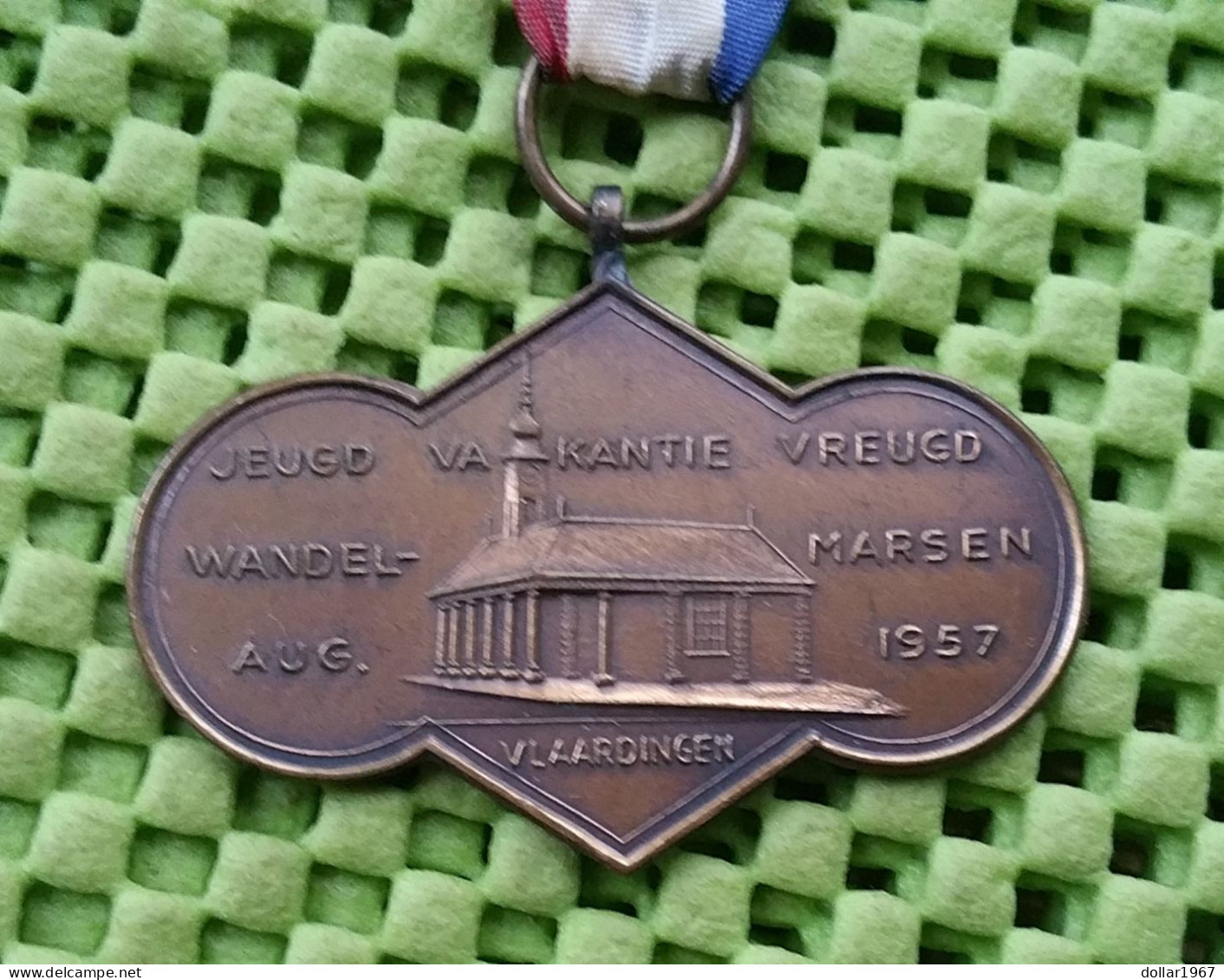 Medaille - Jeugd Vakantie Vreugd - Aug. 1957 Vlaardingen  -  Original Foto  !! - Altri & Non Classificati