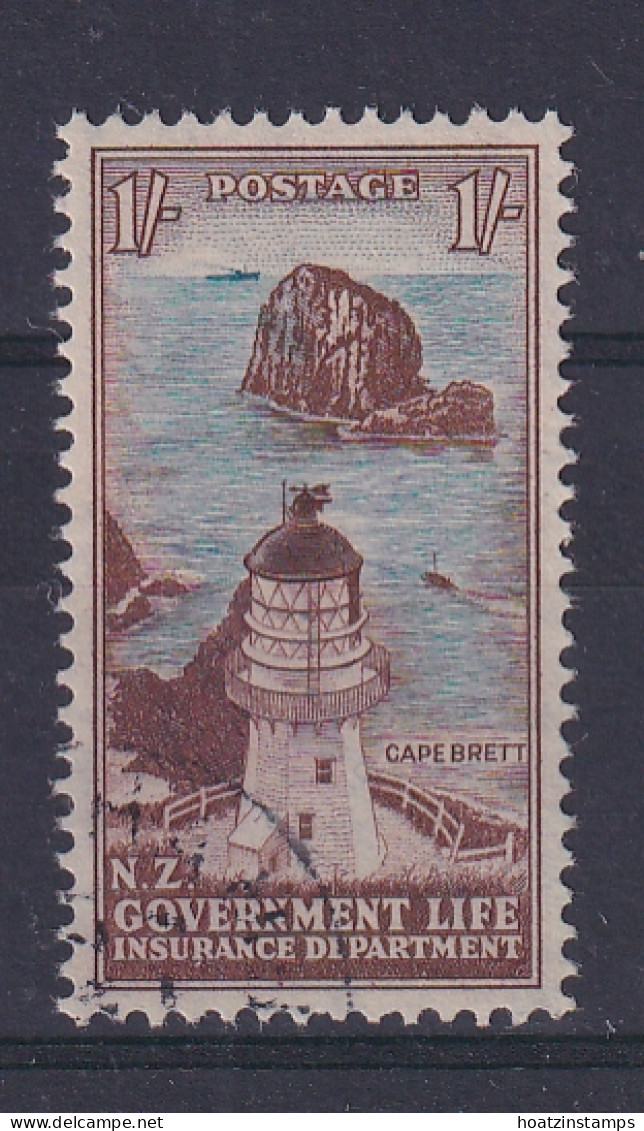 New Zealand - Life Insurance: 1947/65   Lighthouse   SG L49   1/-    Used - Servizio