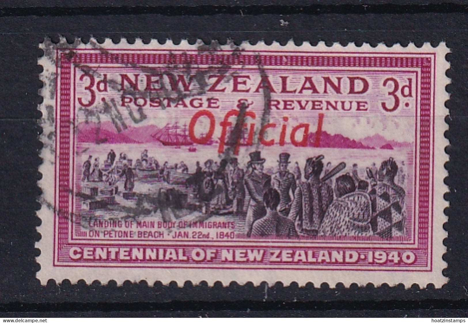 New Zealand: 1940   Centennial - Official OVPT   SG O146   3d    Used - Service