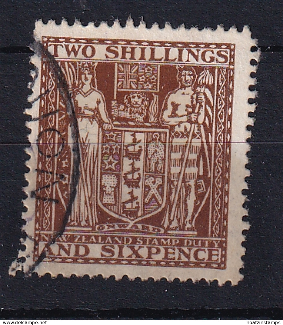 New Zealand: 1940/58   Postal Fiscal   SG F193   2/6d    Used  - Steuermarken/Dienstmarken