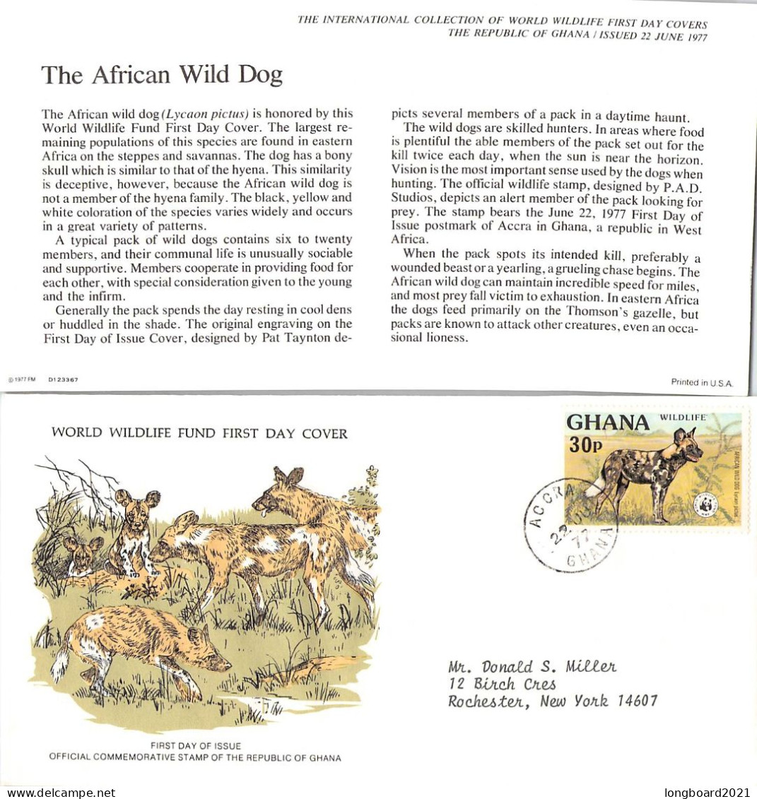 GHANA - FDC WWF 1977 -  / 4426 - Ghana (1957-...)