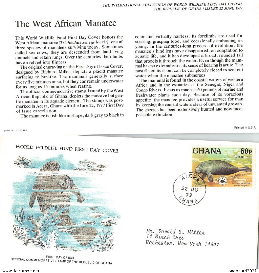 GHANA - FDC WWF 1977 -  / 4426 - Ghana (1957-...)