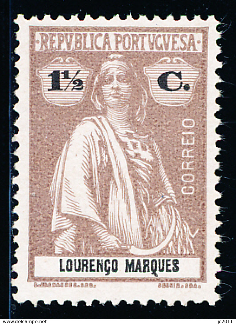 Mozambique / Lourenço Marques - 1914 - Ceres - 1 1/2 - Chalky Paper - MNG - Lourenzo Marques