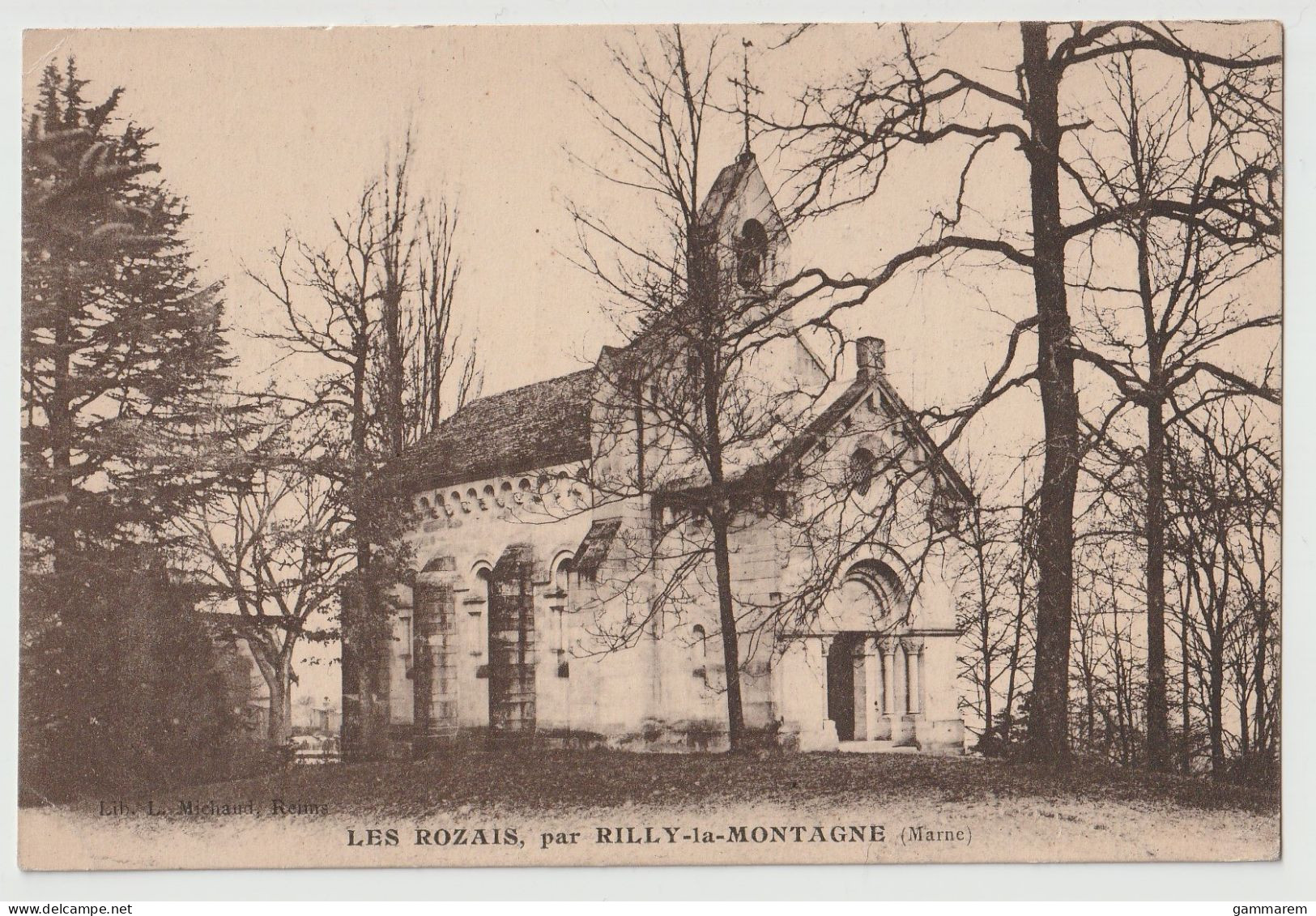 51 - RILLY LA MONTAGNE - Chapelle Des Rozais - Poème Signé Par Louise POMMERY - Traduction Inscription - Cpa - Marne - Rilly-la-Montagne