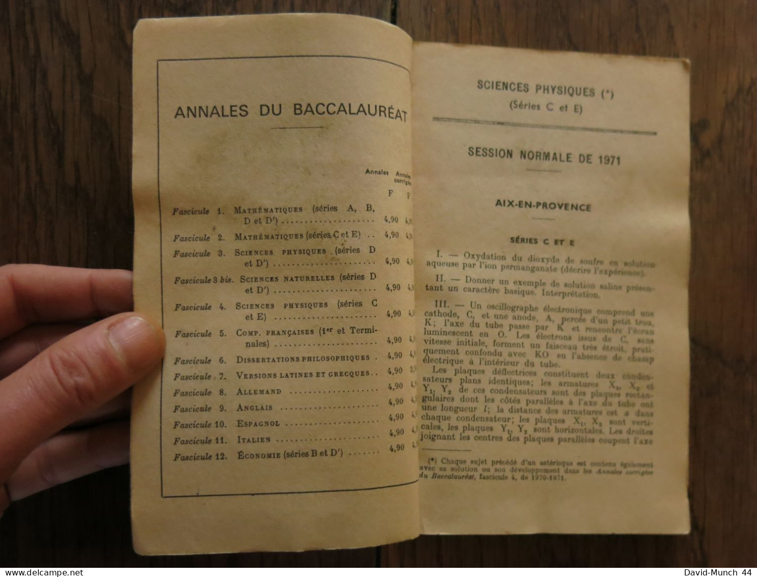 Bulletin De L'union Des Physiciens, Supplément Du Numéro 540. Décembre 1971 - Ciencia