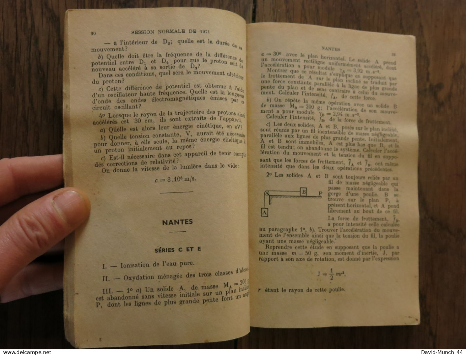 Bulletin De L'union Des Physiciens, Supplément Du Numéro 540. Décembre 1971 - Ciencia