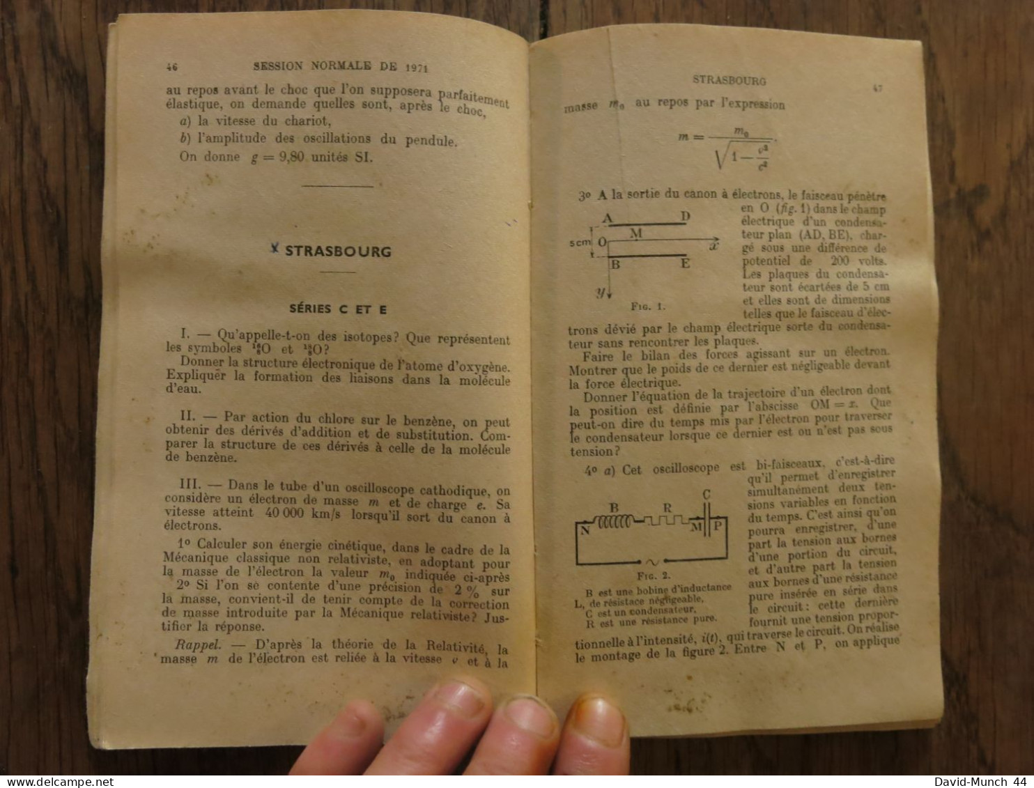 Bulletin de l'union des physiciens, supplément du numéro 540. Décembre 1971