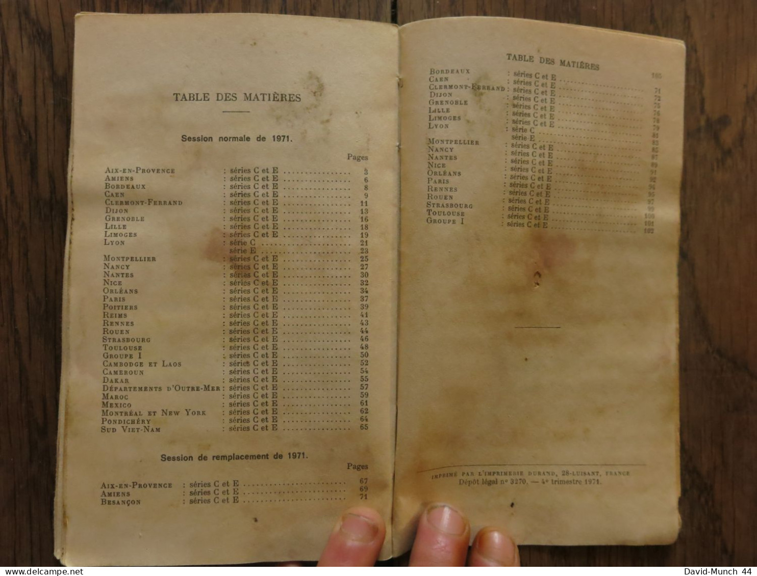 Bulletin de l'union des physiciens, supplément du numéro 540. Décembre 1971