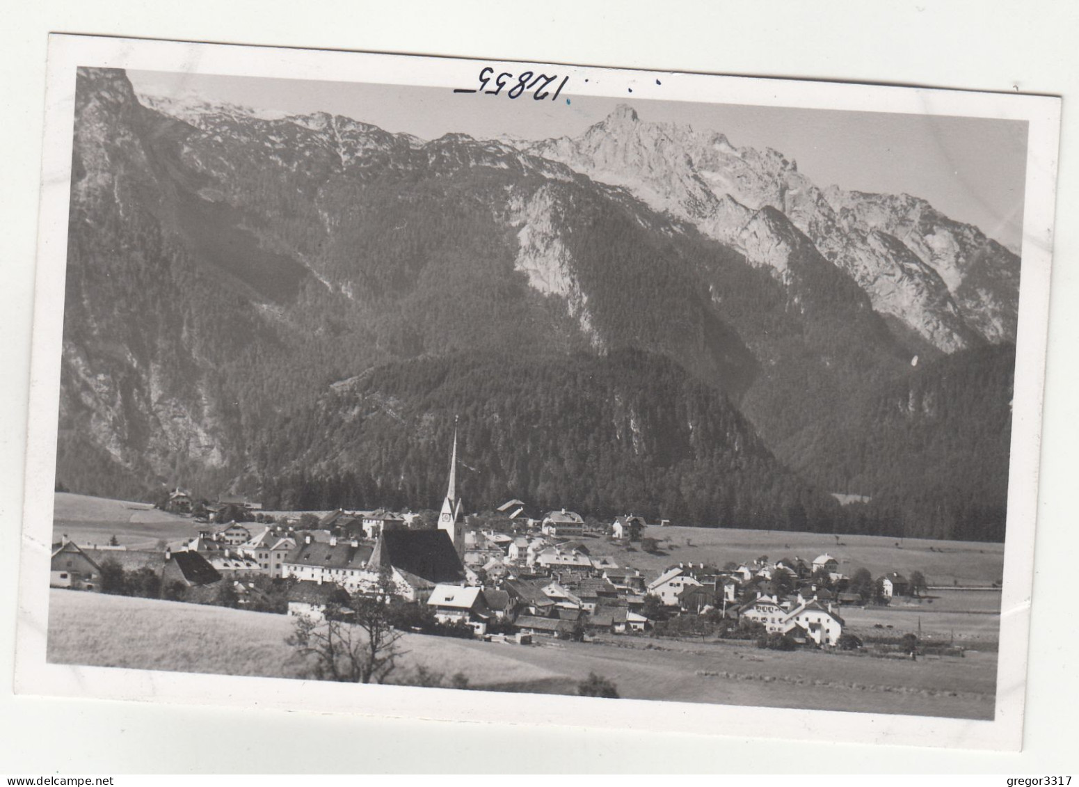 E2727) ABTENAU Mit Tennengebirge - - Wieswand - Kirche Häuser - Abtenau