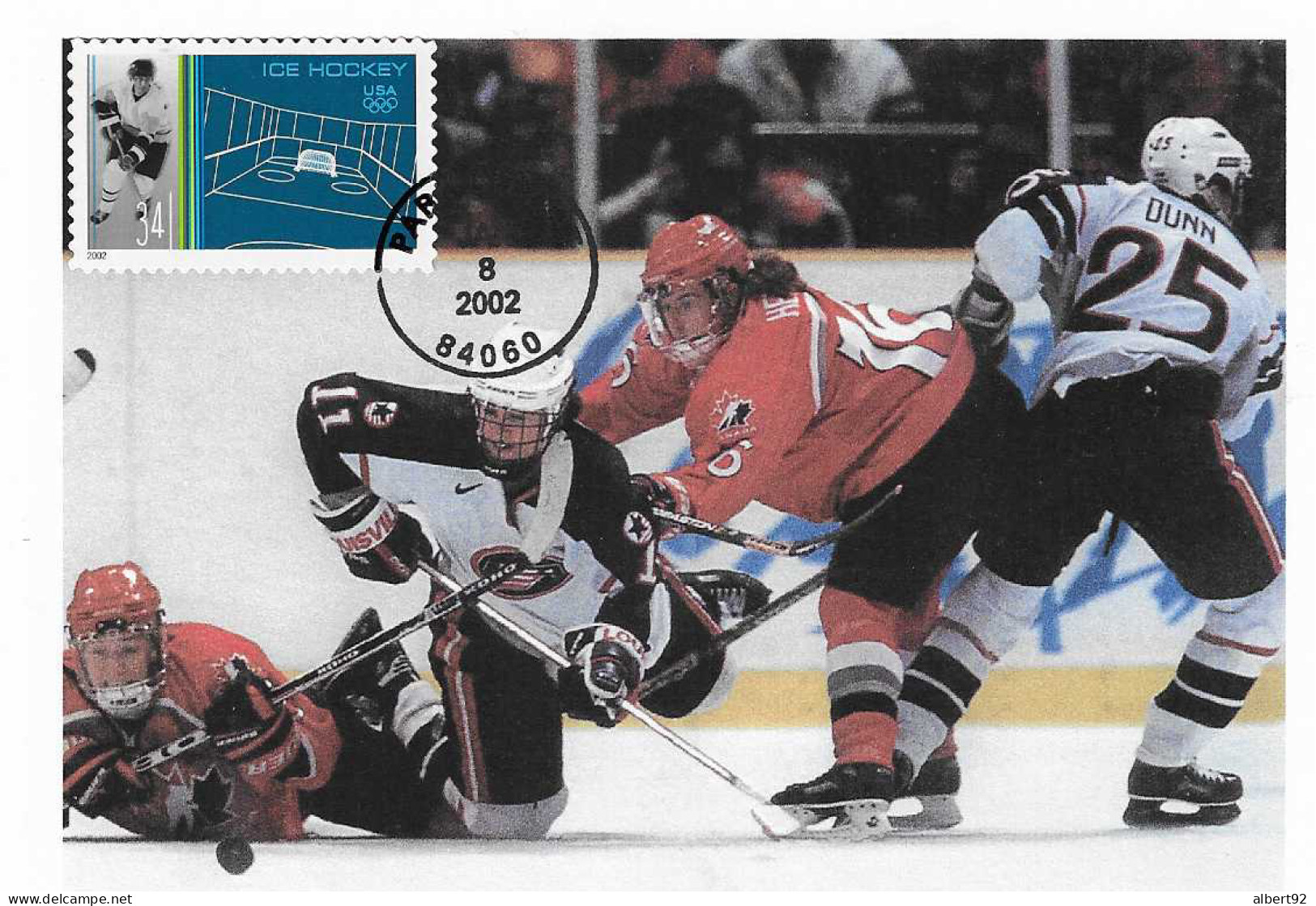 2002 Jeux Olympiques D'Hiver De Salt Lake City: Carte Max. Hockey Sur Glace - Winter 2002: Salt Lake City