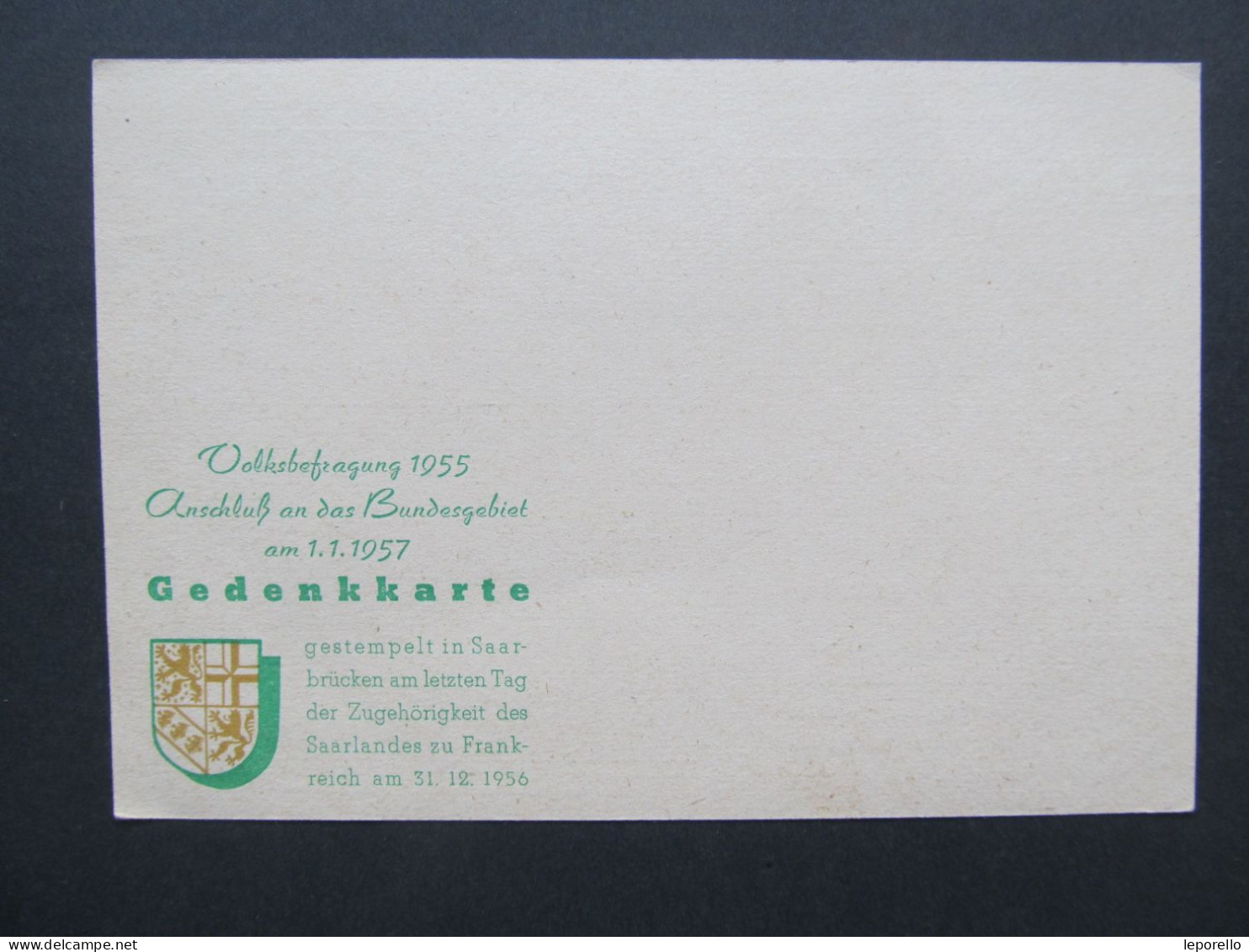 GANZSACHE Saarbrücken - Lorch 1953 // D*58247 - Ganzsachen