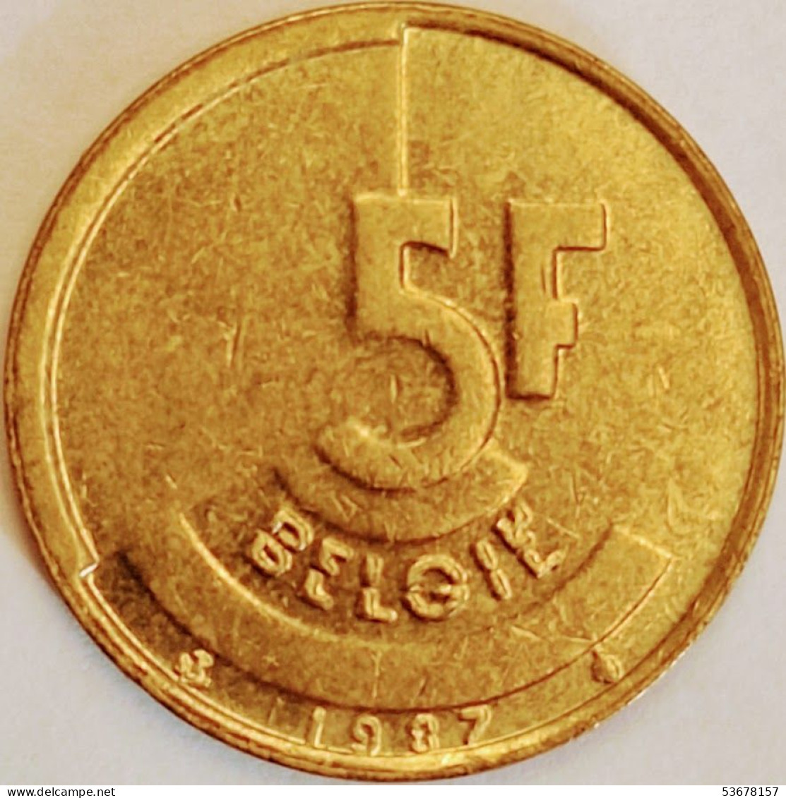 Belgium - 5 Francs 1987, KM# 164 (#3195) - 5 Francs