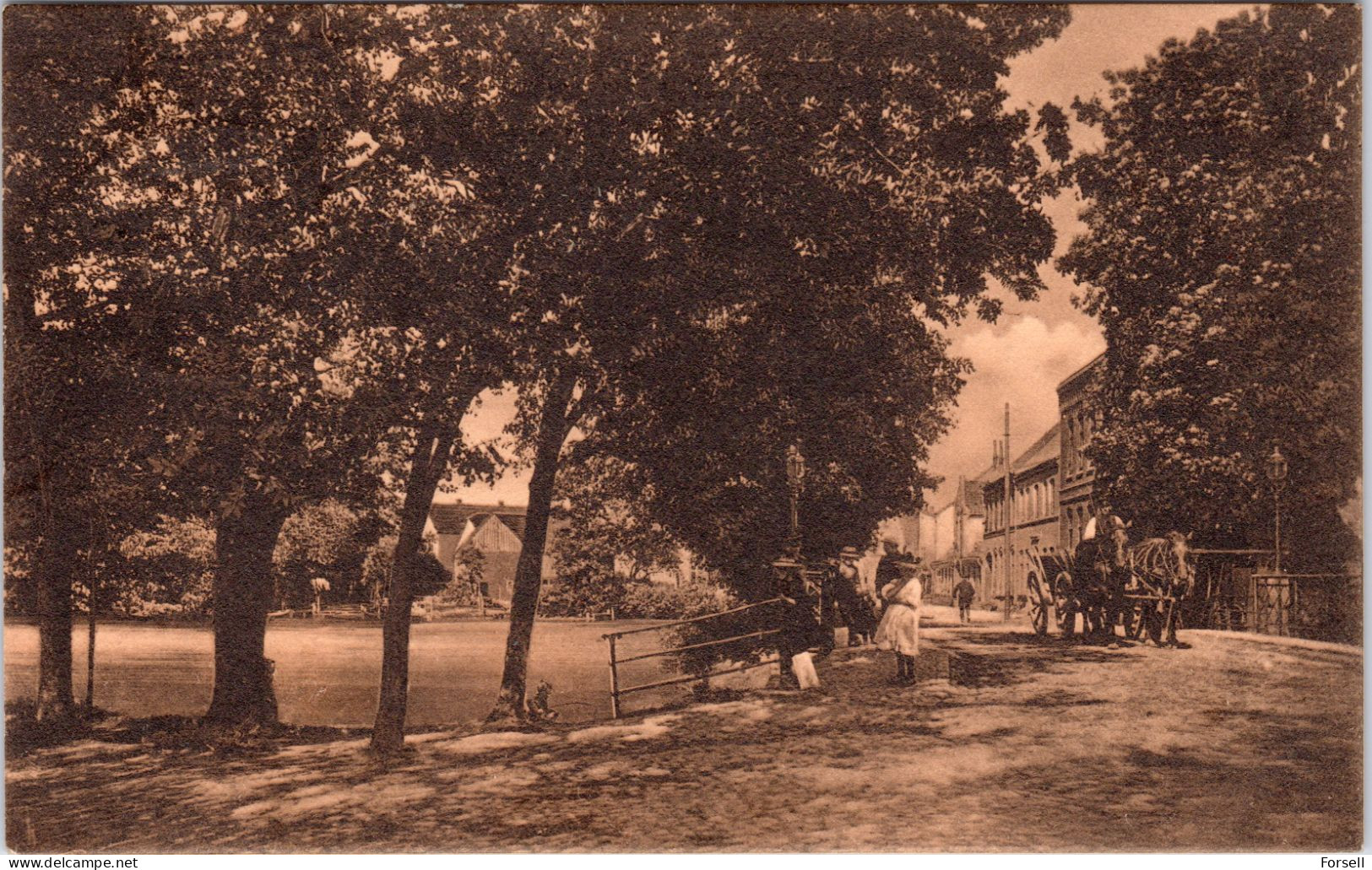 Tondern , An Der Widau (Bahnpost Stempel: Hamburg-Hoyer Schleuse, Nordschleswig) (Datiert: 1905) - Danemark