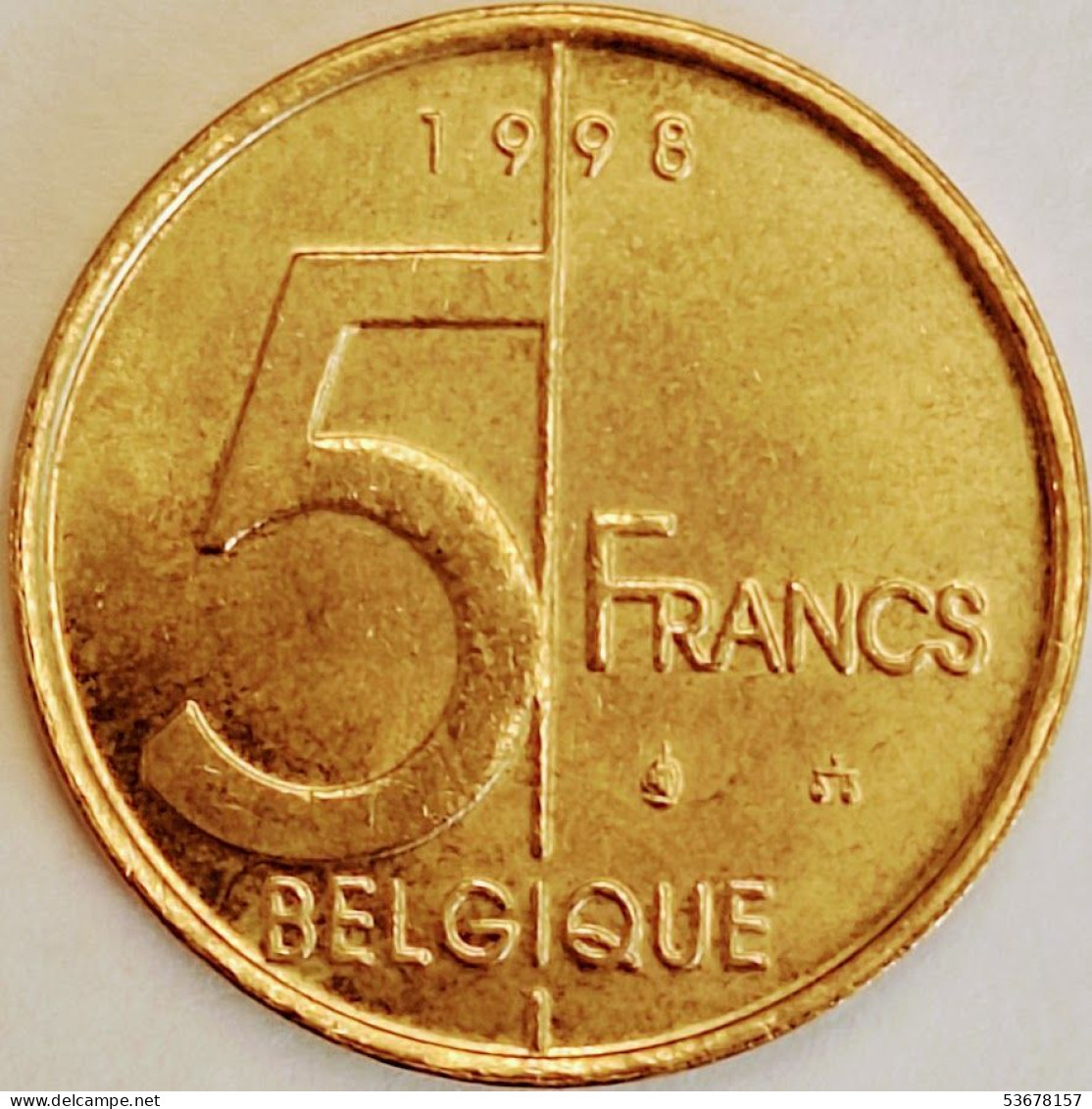 Belgium - 5 Francs 1998, KM# 189 (#3197) - 5 Francs