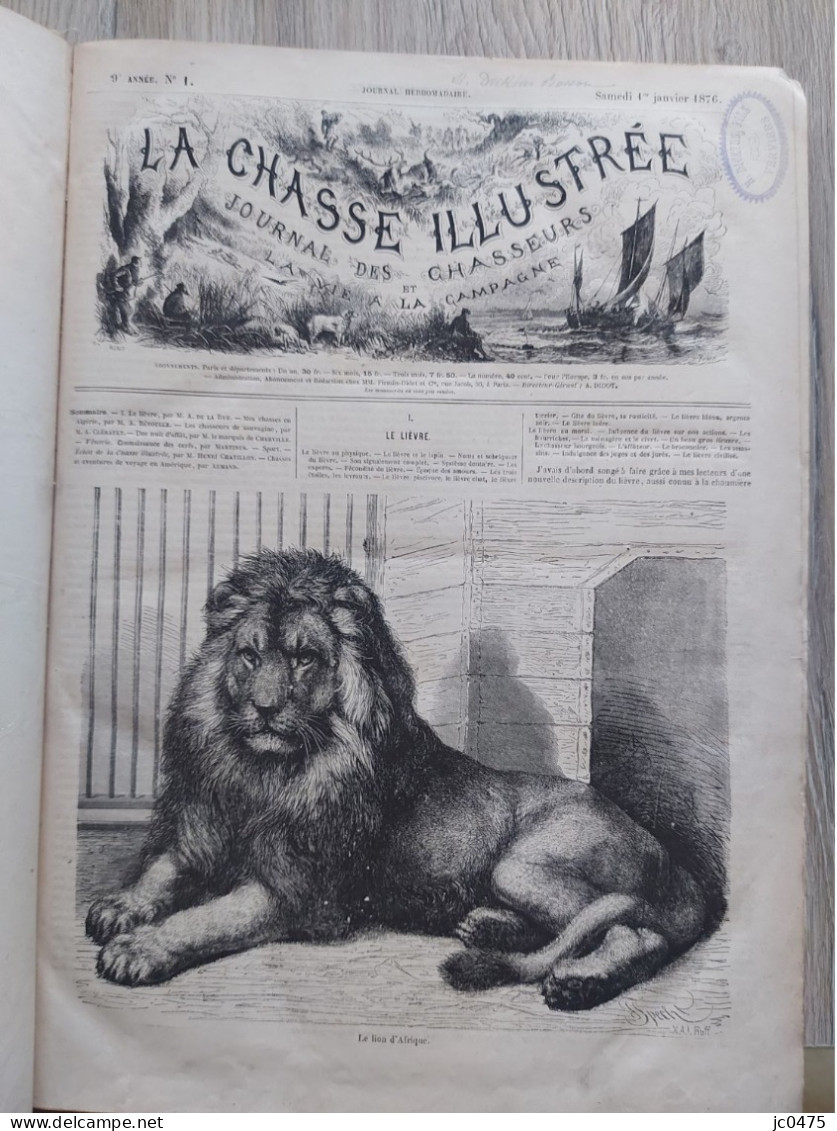 La Chasse Illustrée, Journal Des Chasseurs - Caccia/Pesca