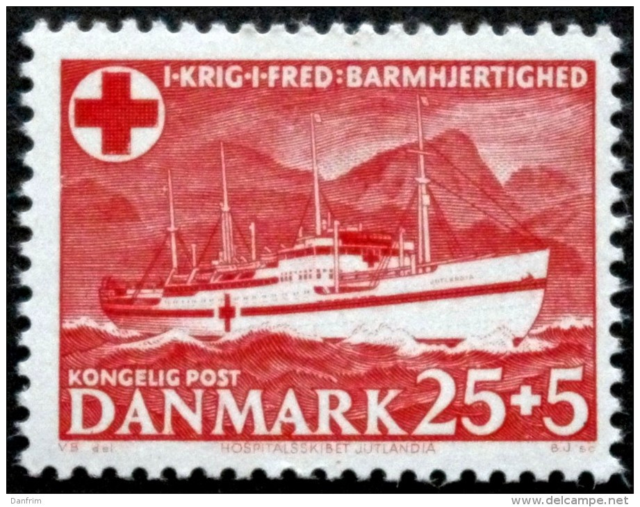 Denmark 1951  Minr.329 MNH (** ) Rotes Kreuz ( Lot  L 3011 ) - Nuovi