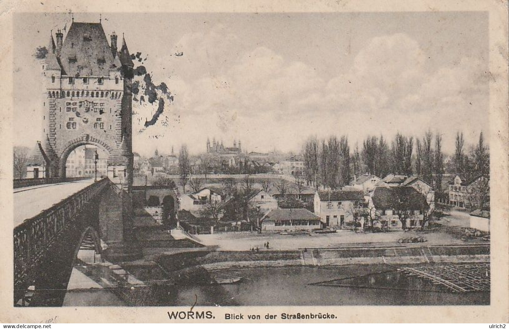AK Worms - Blick Von Der Straßenbrücke - 1916 (66995) - Worms