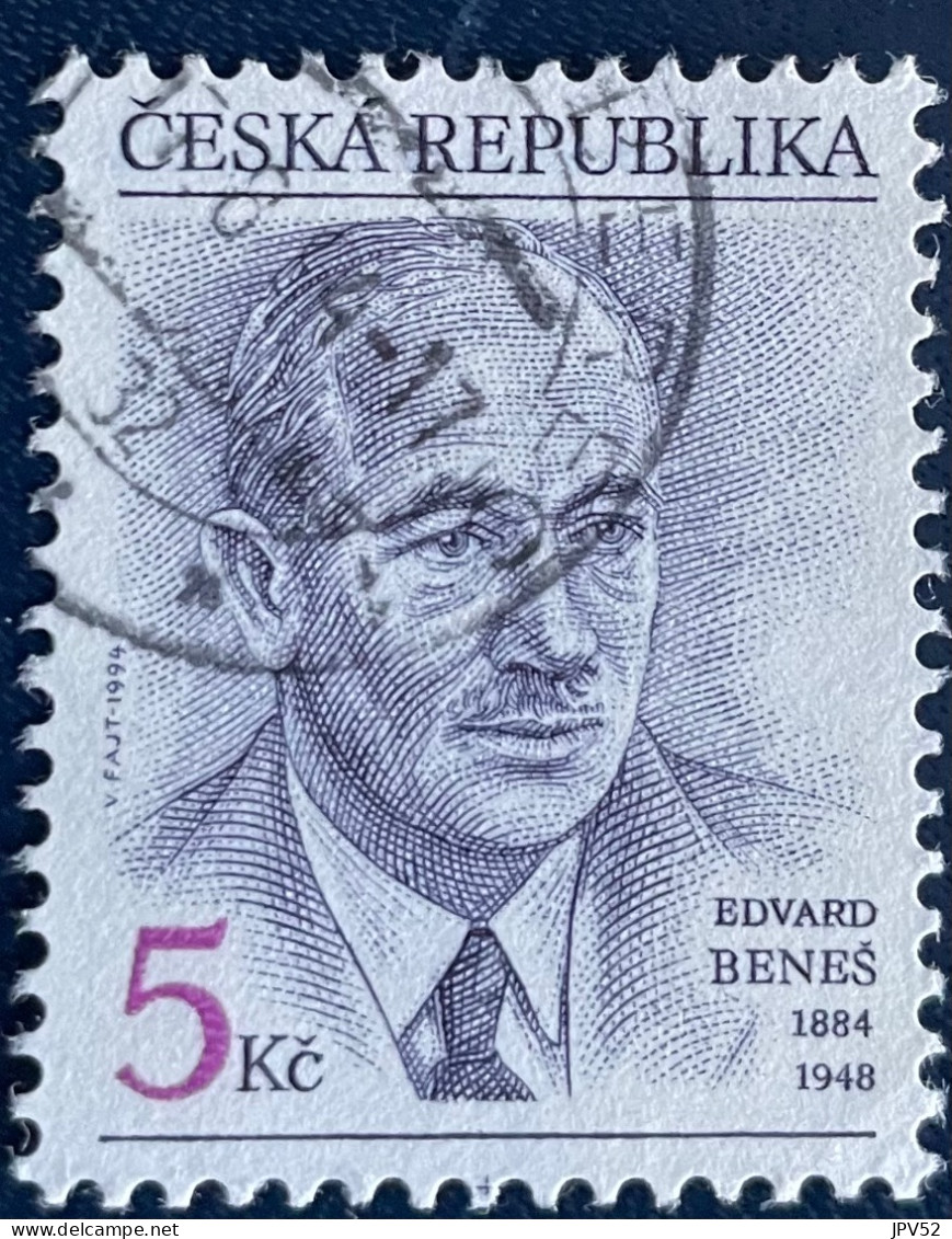 Ceska Republika - Tsjechië - C4/4 - 1994 - (°)used - Michel 38 - Edvard Benes - Usati