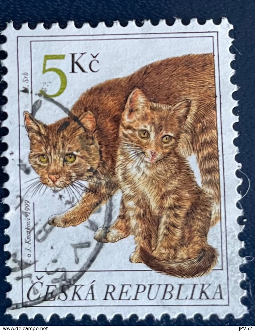 Ceska Republika - Tsjechië - C4/4 - 1999 - (°)used - Michel 205 - Katten - Gebraucht
