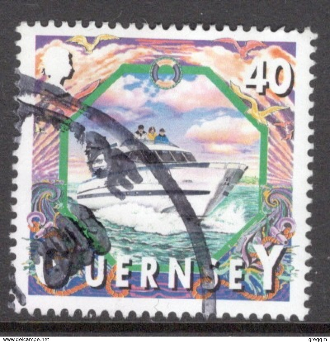 Guernsey 1999  Single Stamp Showing Maritime Views In Fine Used - Guernesey