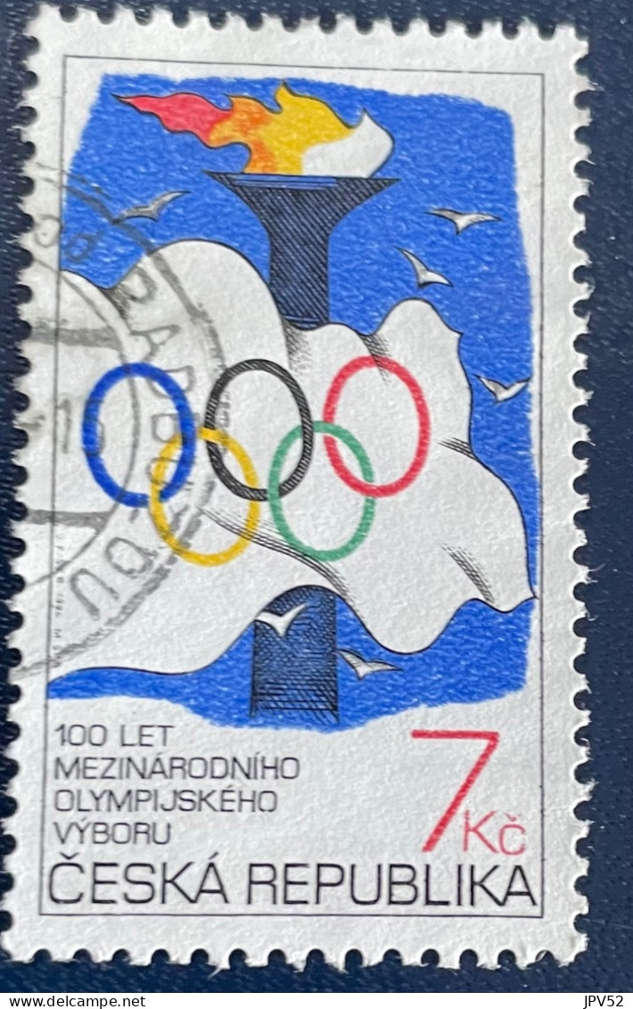 Ceska Republika - Tsjechië - C4/5 - 1994 - (°)used - Michel 46 - 100j Olympische Spelen - Gebruikt