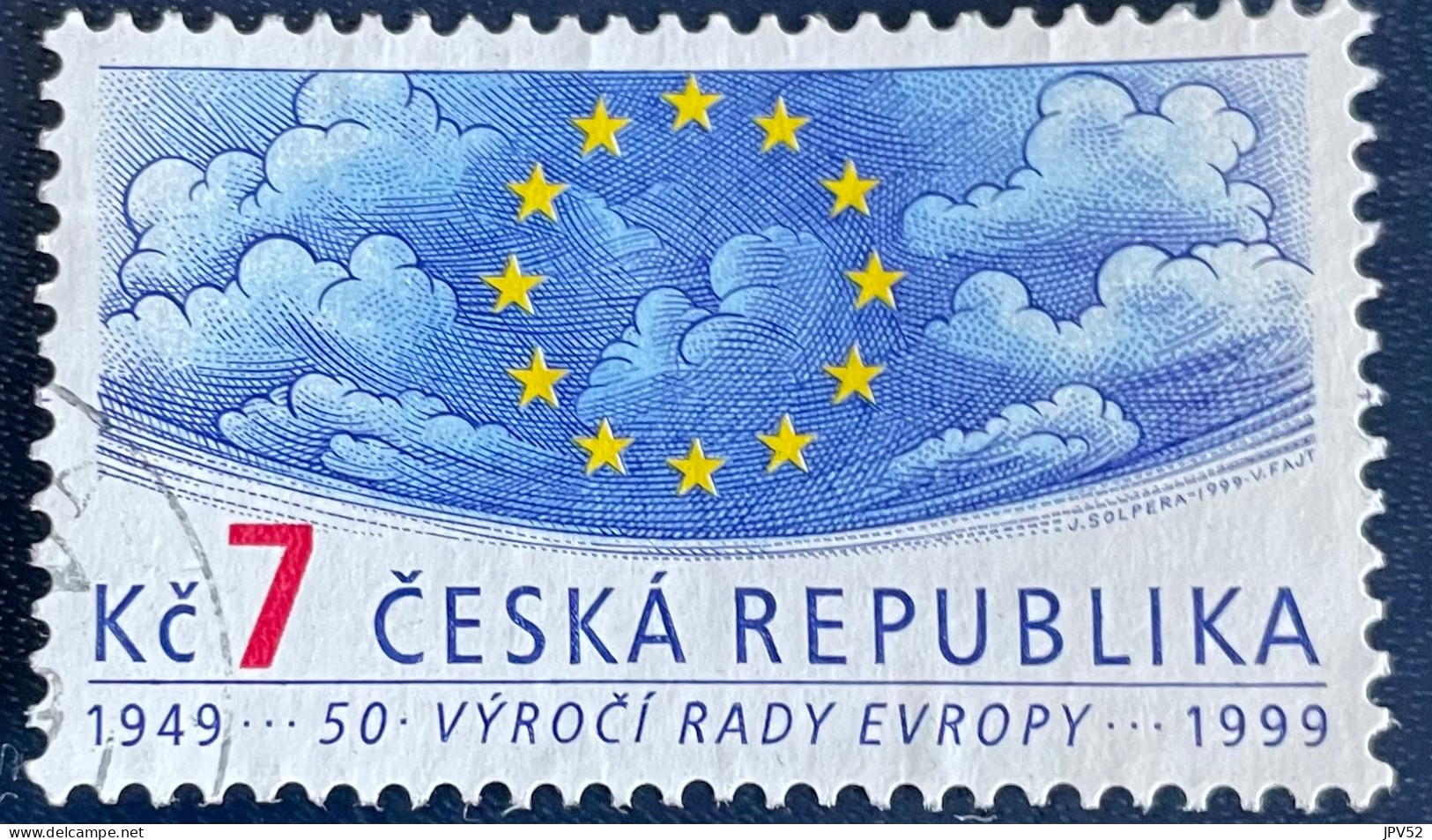 Ceska Republika - Tsjechië - C4/5 - 1999 - (°)used - Michel 213 - 50j Raad Van Europa - Oblitérés