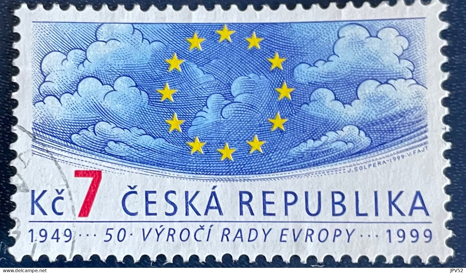 Ceska Republika - Tsjechië - C4/5 - 1999 - (°)used - Michel 213 - 50j Raad Van Europa - Usati