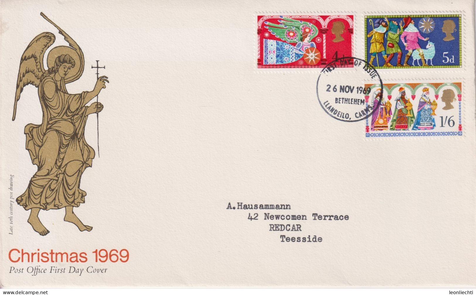 1969 Grossbritannien > FDC, Mi:GB 532-534, Sn:GB 605-607, Yt:GB 579-581,Christmas 1969 - Traditional Religious Themes - 1952-1971 Pre-Decimal Issues