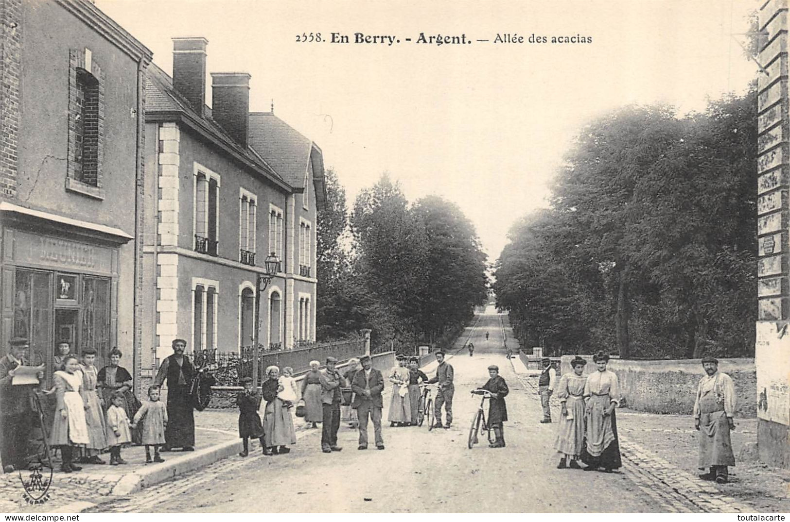 CPA 18  ARGENT ALLEE DES ACACIAS - Argent-sur-Sauldre