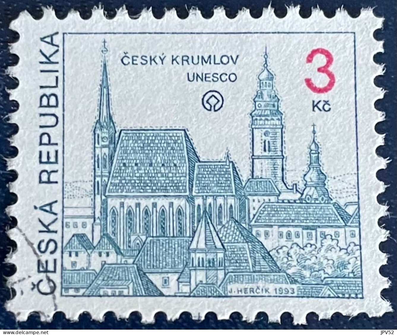 Ceska Republika - Tsjechië - C4/5 - 1993 - (°)used - Michel 14 - Cesky Krumlov - Usati