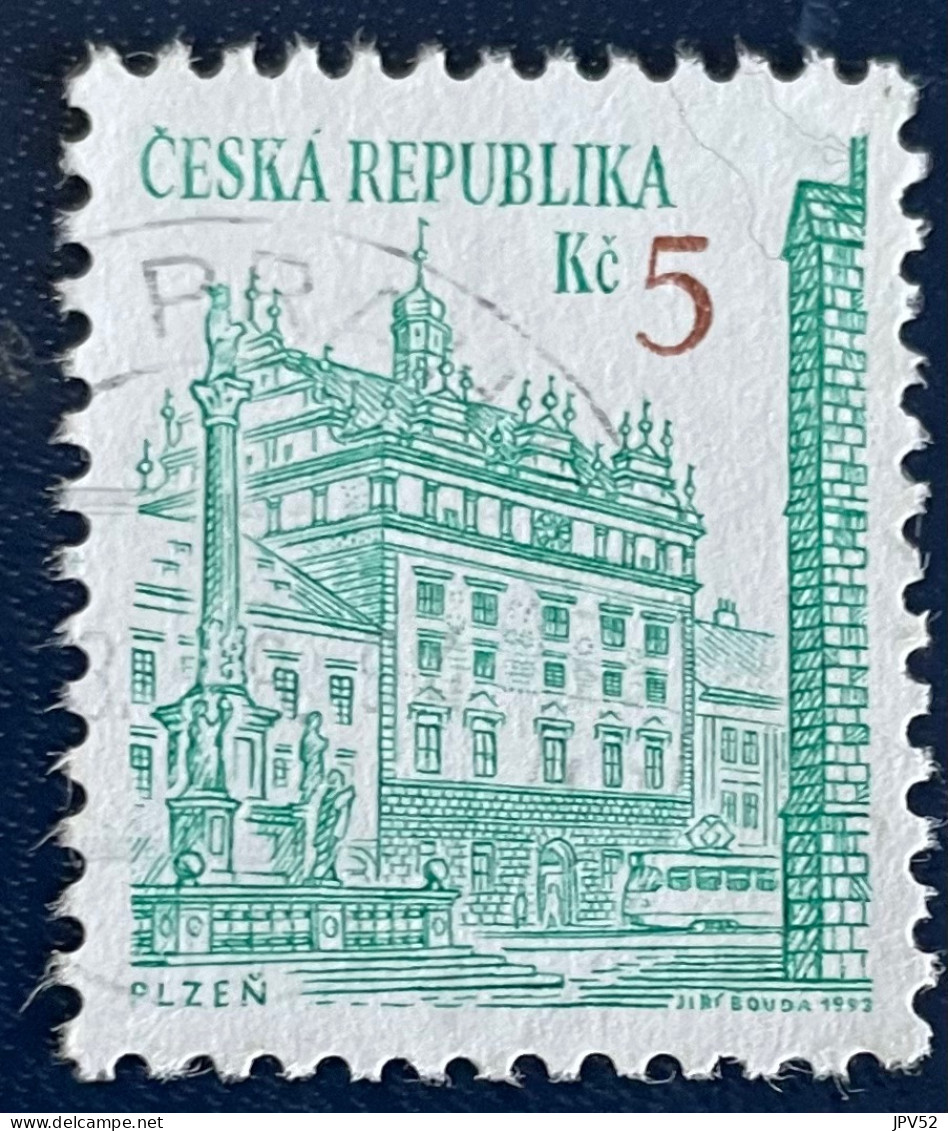 Ceska Republika - Tsjechië - C4/5 - 1993 - (°)used - Michel 15 - Pilsen - Plzen - Used Stamps