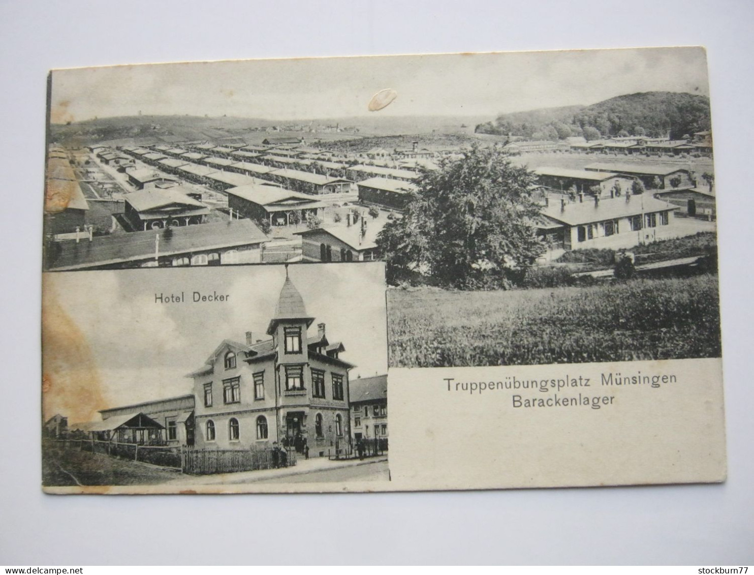 MÜNSINGEN , Hotel  , Schöne  Ansichtskarte  Um 1908 , Flecke - Muensingen