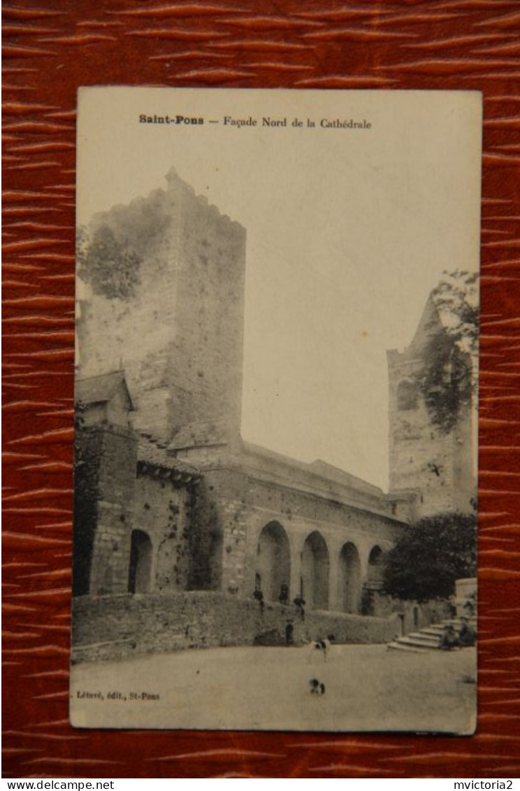 34 - ST PONS : Façade Nord De La Cathédrale - Saint-Pons-de-Thomières