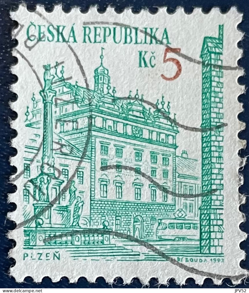 Ceska Republika - Tsjechië - C4/5 - 1993 - (°)used - Michel 15 - Pilsen - Plzen - Used Stamps