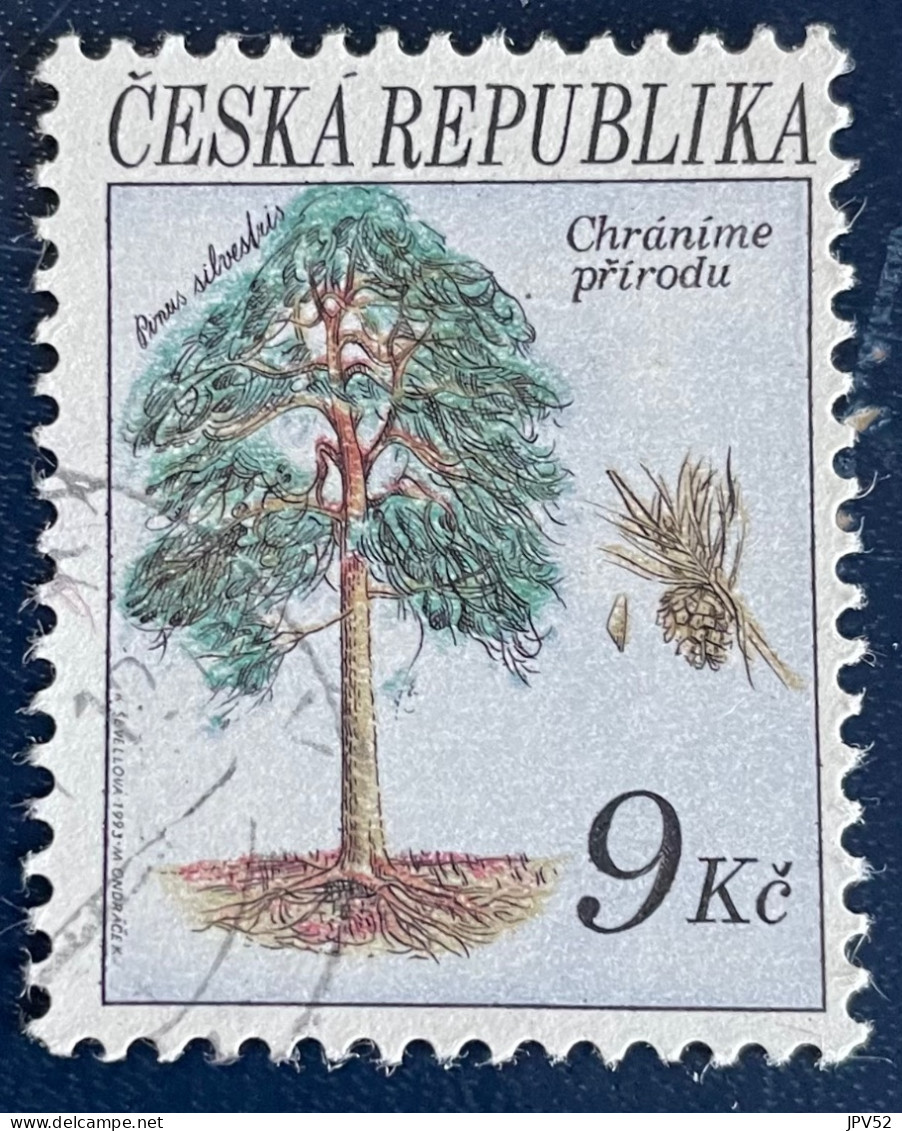 Ceska Republika - Tsjechië - C4/5 - 1993 - (°)used - Michel 25 - Bomen - Usati