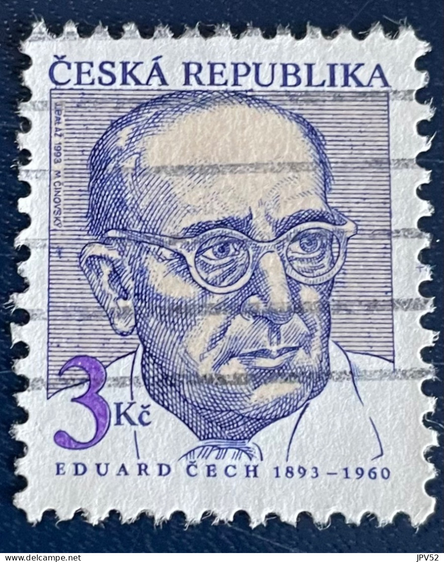 Ceska Republika - Tsjechië - C4/5 - 1993 - (°)used - Michel 22 - Eduard Cech - Oblitérés