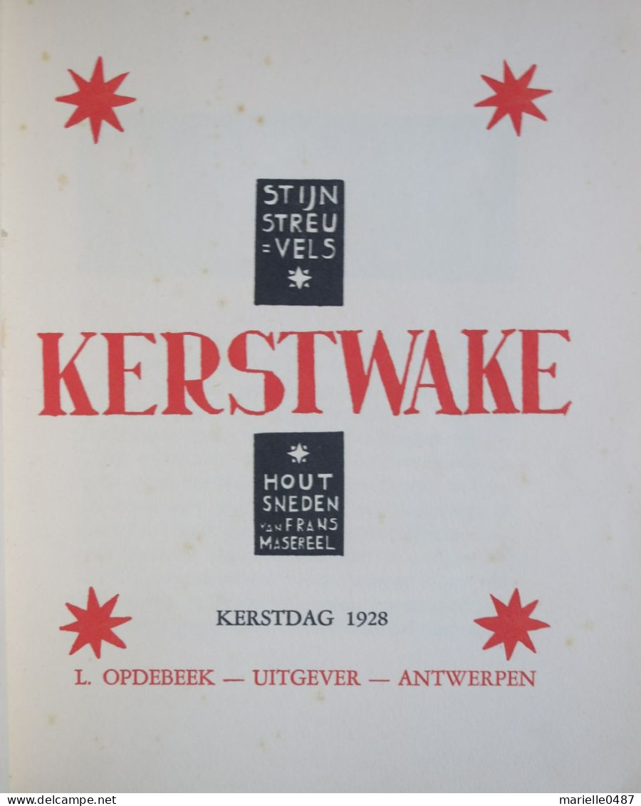 Frans MASEREEL - Stijn Streuvels - Kerstwake - 1928 - Antique