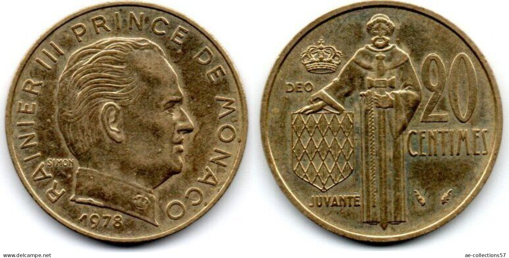 MA 29784 / Monaco 20 Centimes 1978 TTB - 1960-2001 Nieuwe Frank