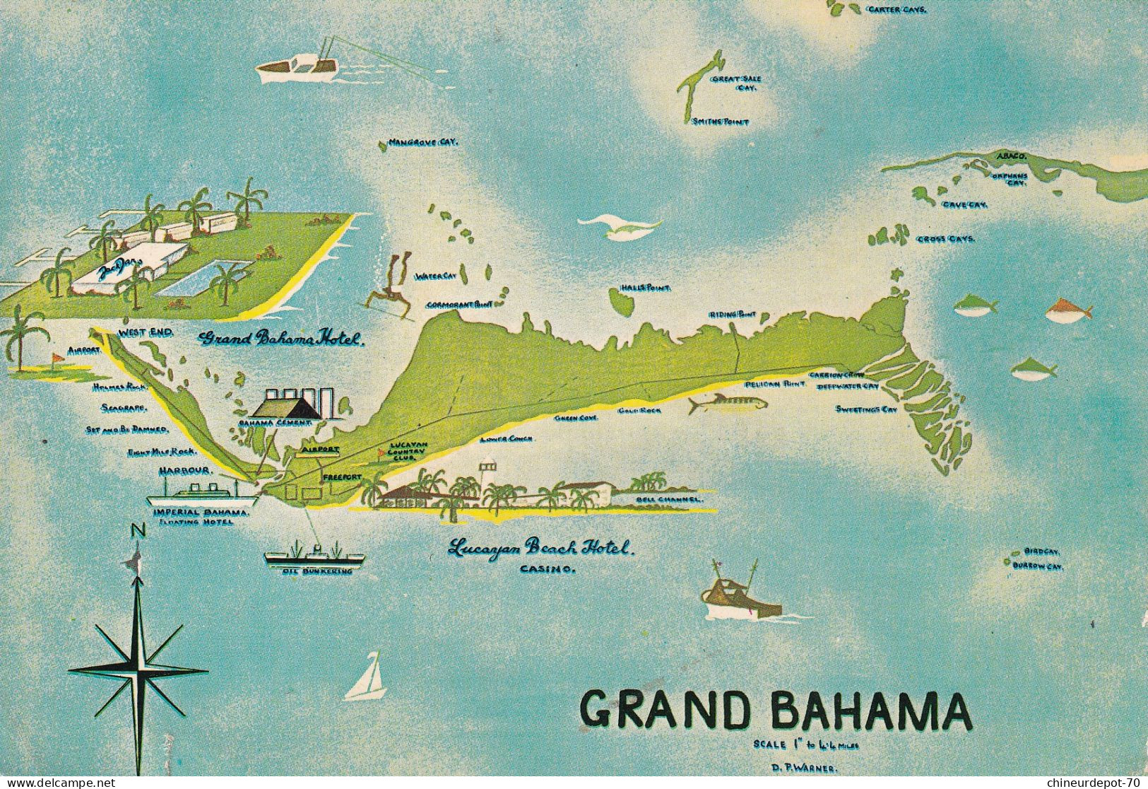 Grand Bahama Freeport Bahamas 1969 Christmas - 1963-1973 Autonomía Interna