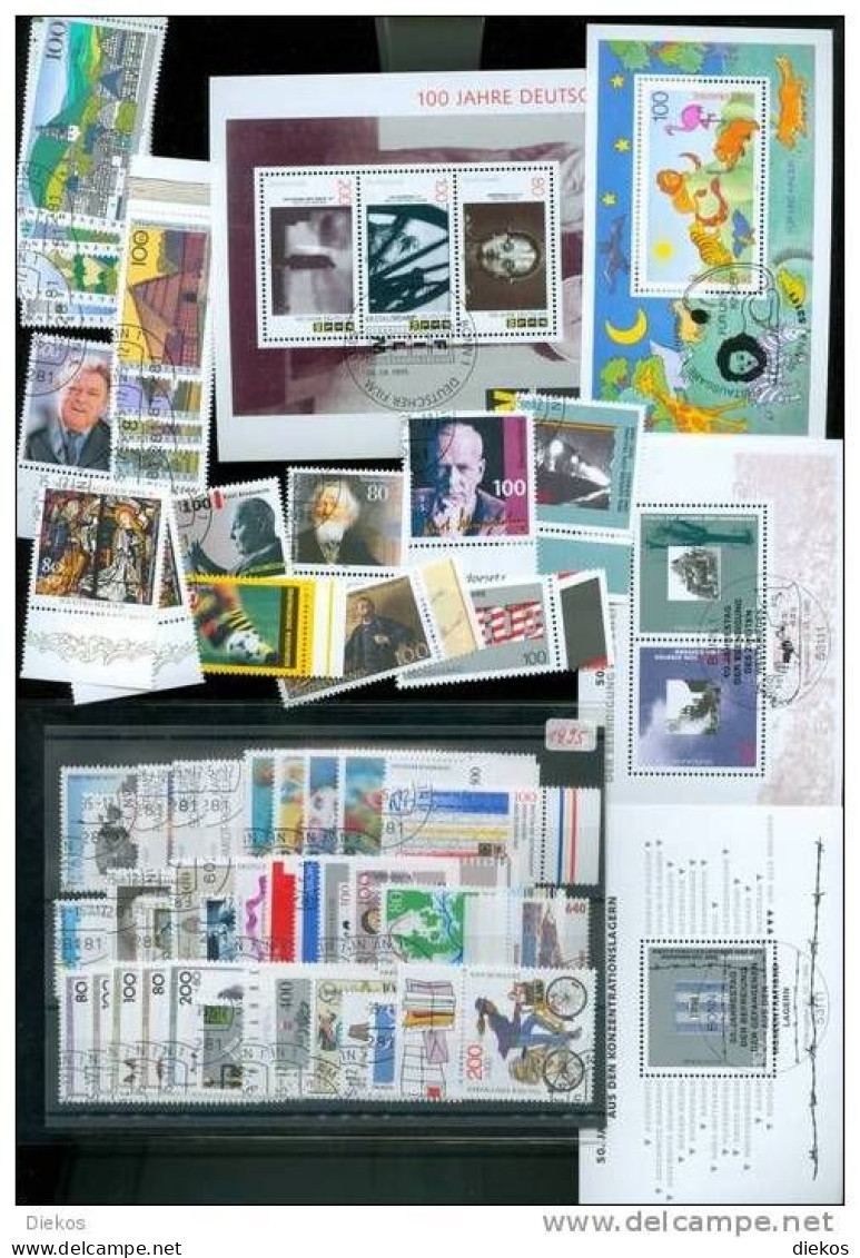 Kompletter Jahrgang Bund 1995 Gestempelt , Complete Year Set, Used Obliteré #97 - Collections Annuelles