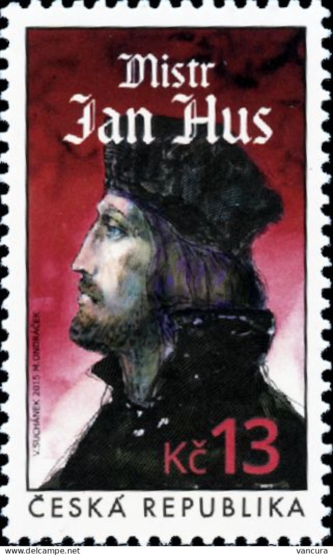 ** 852 Czech Republic Jan Hus John Huss 2015 - Christianisme