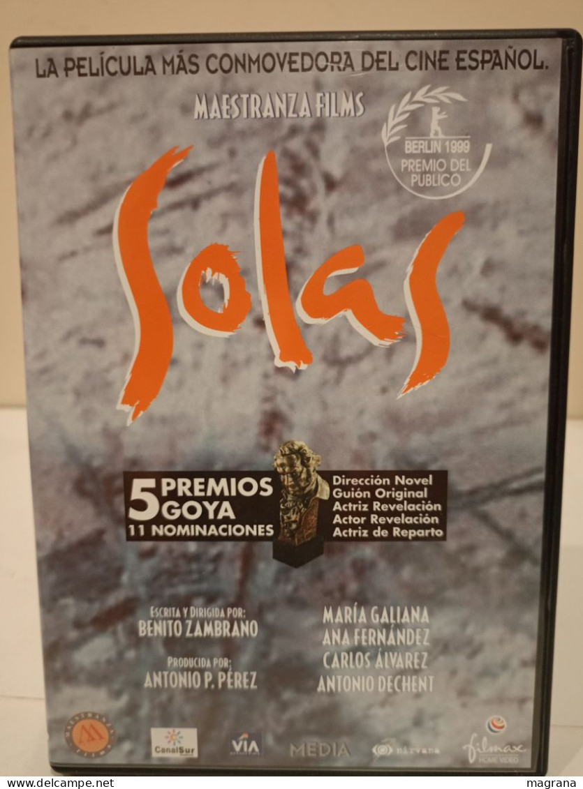 Película Dvd. Solas. La Película Más Conmovedora Del Cine Español. Benito Zambrano. 1999. - Drame