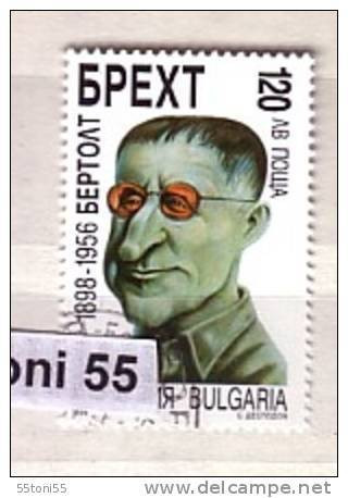 1998 Bertolt Brecht - German Writer 1v- Used/oblitere (O)  Bulgaria / Bulgarien - Usados