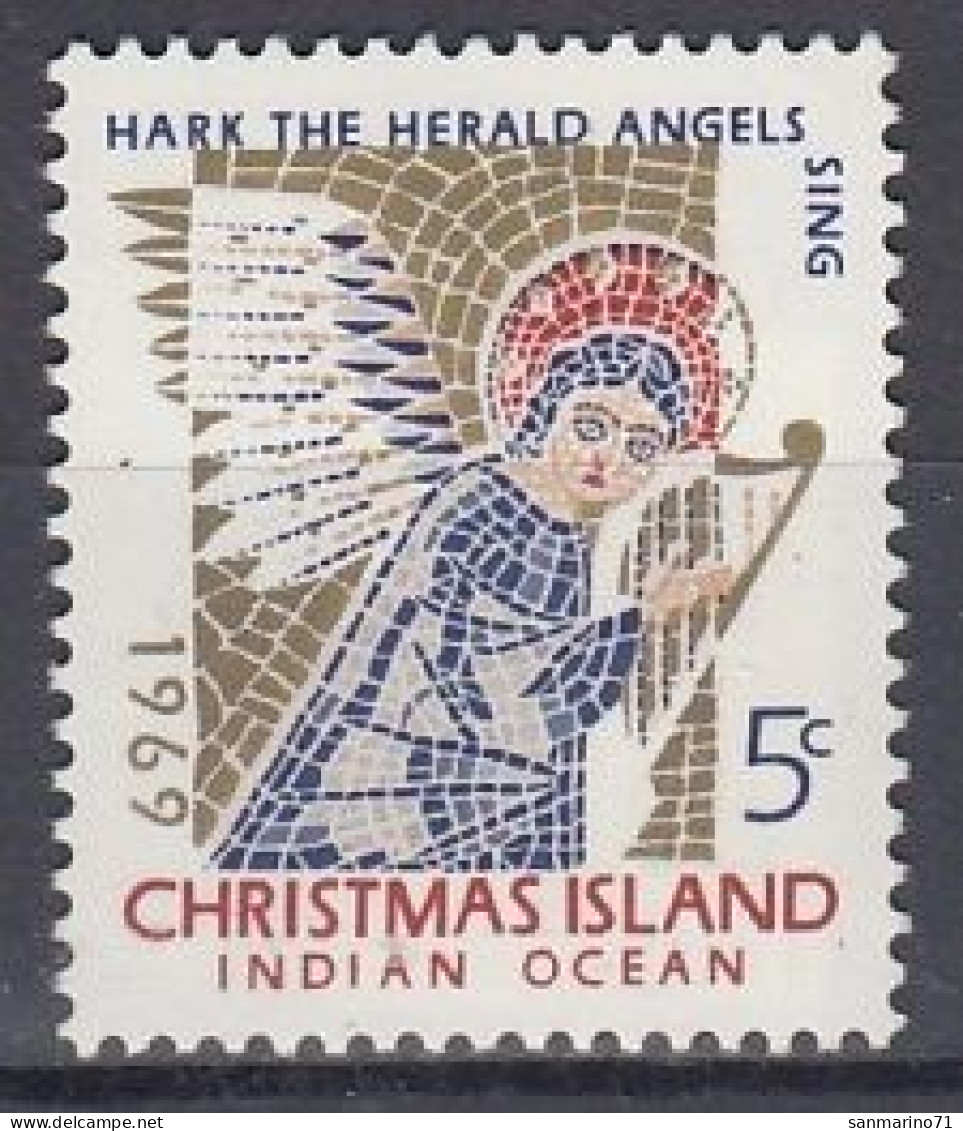 CHRISTMAS ISLAND 32,unused,Christmas 1969 (**) - Christmas Island