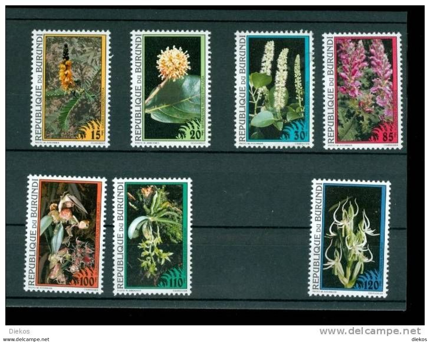 Burundi No:  1807 - 14 Flora: Orchids Postfrisch MNH  ** #717 - Nuevos